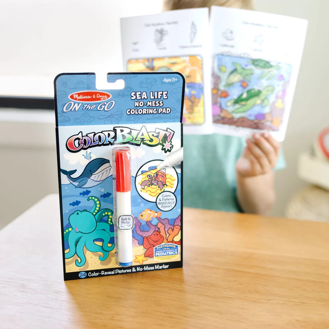 Melissa & Doug On the Go ColorBlast No-Mess Coloring Pad - Sea Life