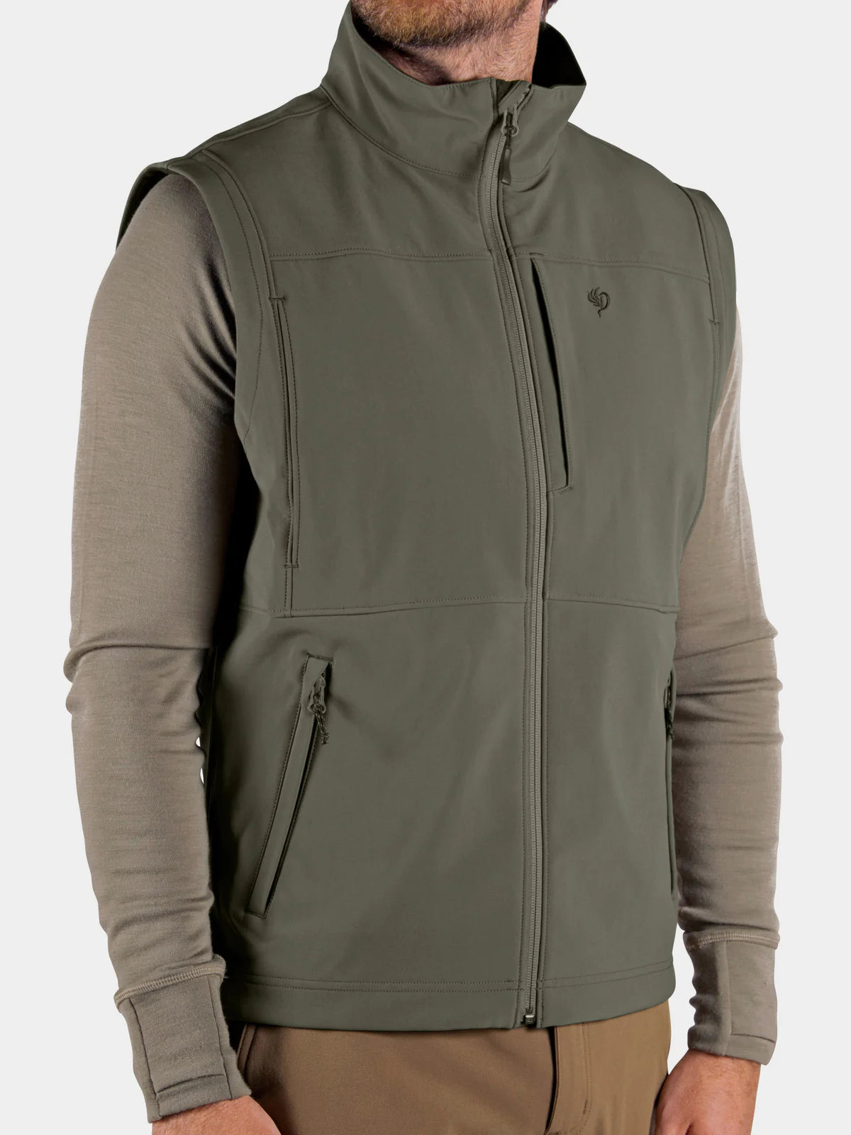 Duck Camp Contact Softshell Vest, Moss