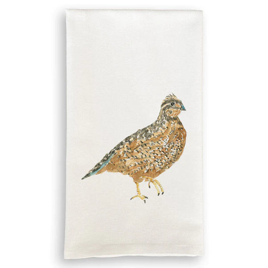 Brown Quail Dishtowel