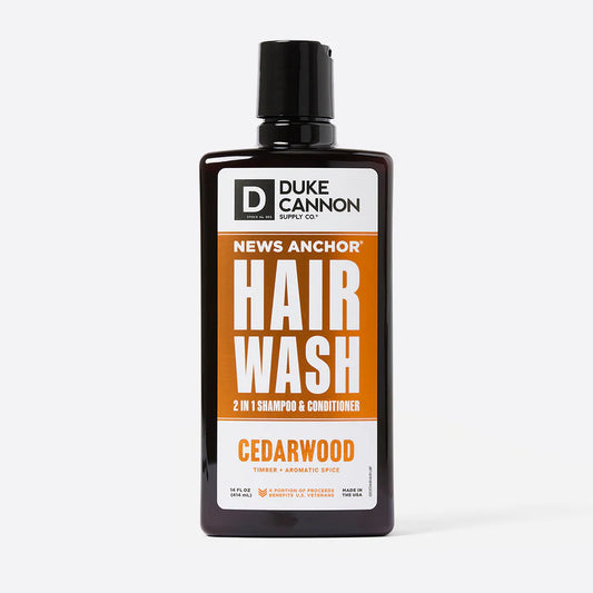 Duke Cannon 2-In-1 Hair Wash- Cederwood
