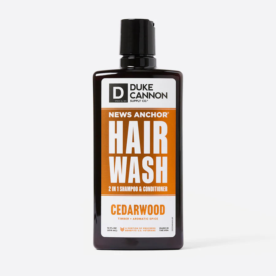 Duke Cannon 2-In-1 Hair Wash- Cederwood
