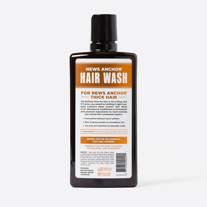 Duke Cannon 2-In-1 Hair Wash- Cederwood