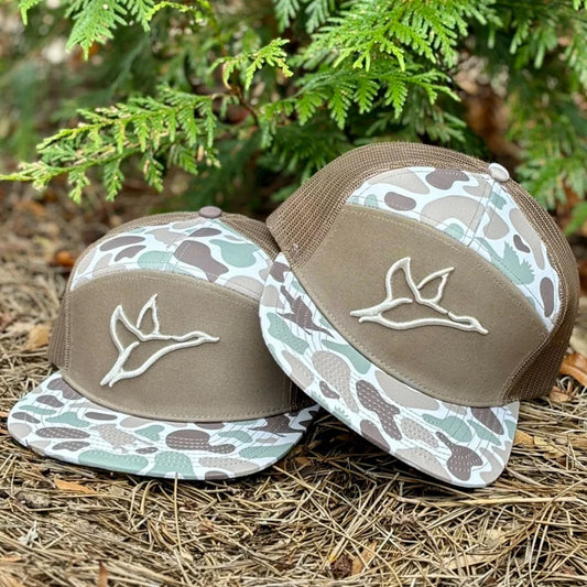 Combat Waterfowl Front Lines 7 Panel Hat | Icon | Diyala Camo