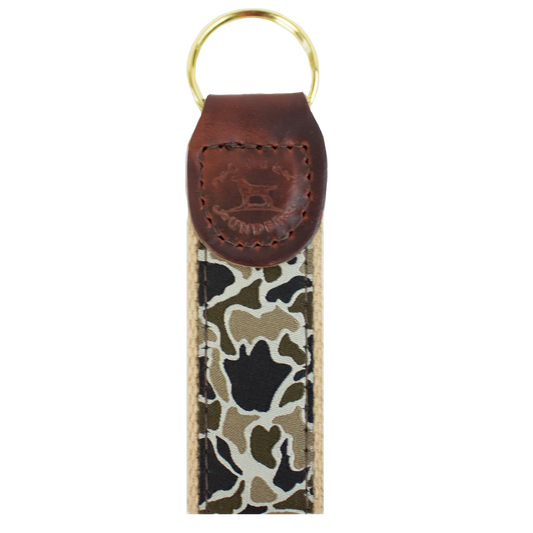 Over Under Ribbon Key Fob- Duck camo