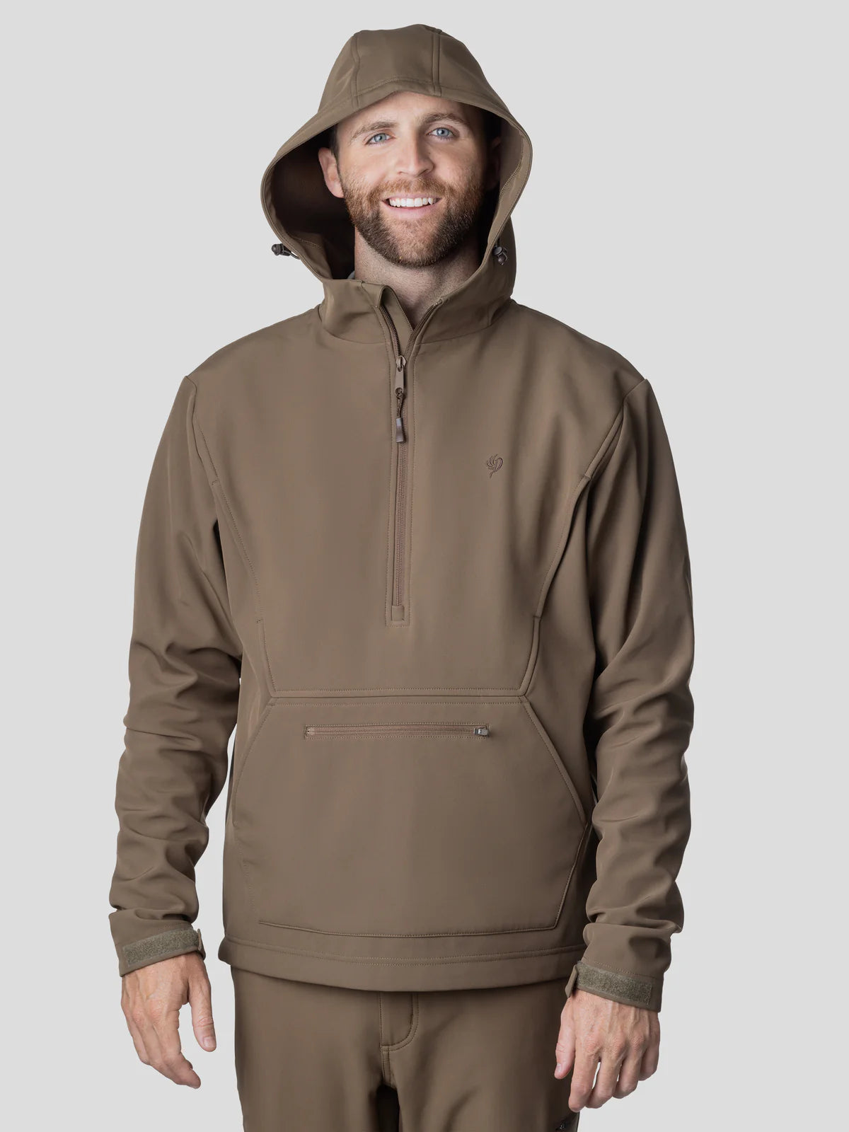 Duck Camp Contact Softshell Hoodie, Pin Oak