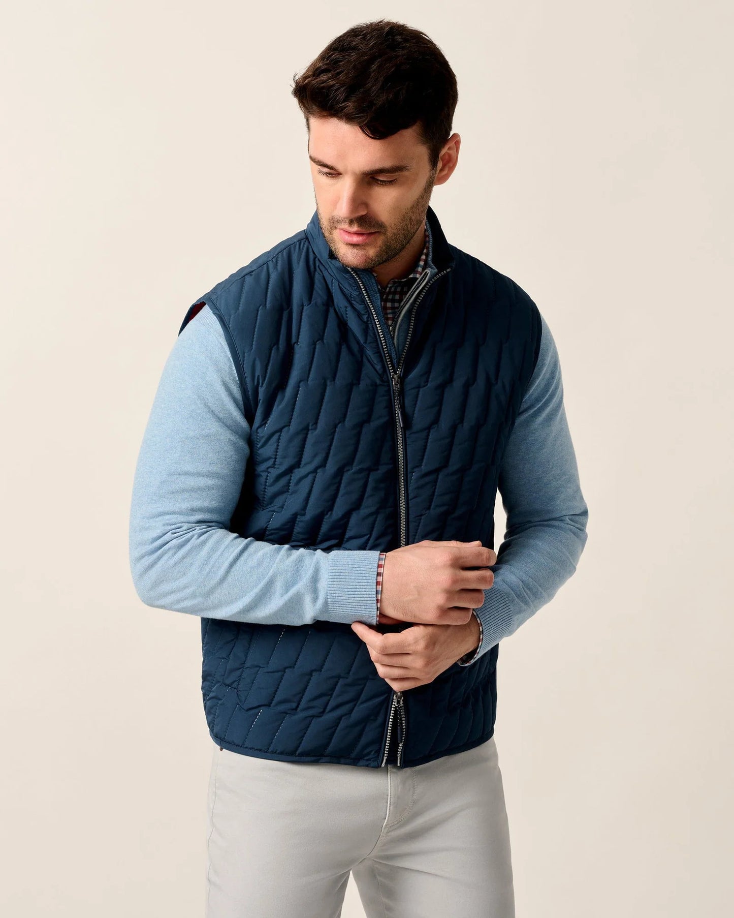 johnnie-O Belfry Quilted Puffer Vest, Space
