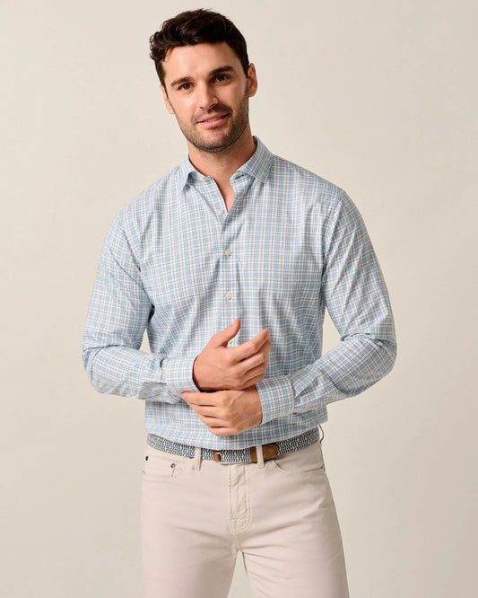 johnnie-O Everyday Performance Button Down Shirt - Ferdinand, White