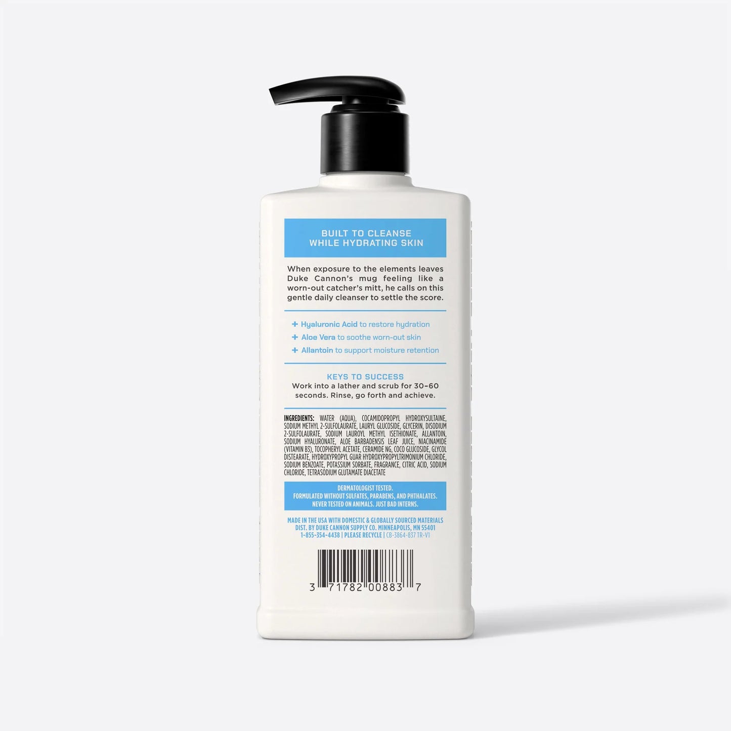 Duke Cannon Daily Hydrating Face Wash 8oz