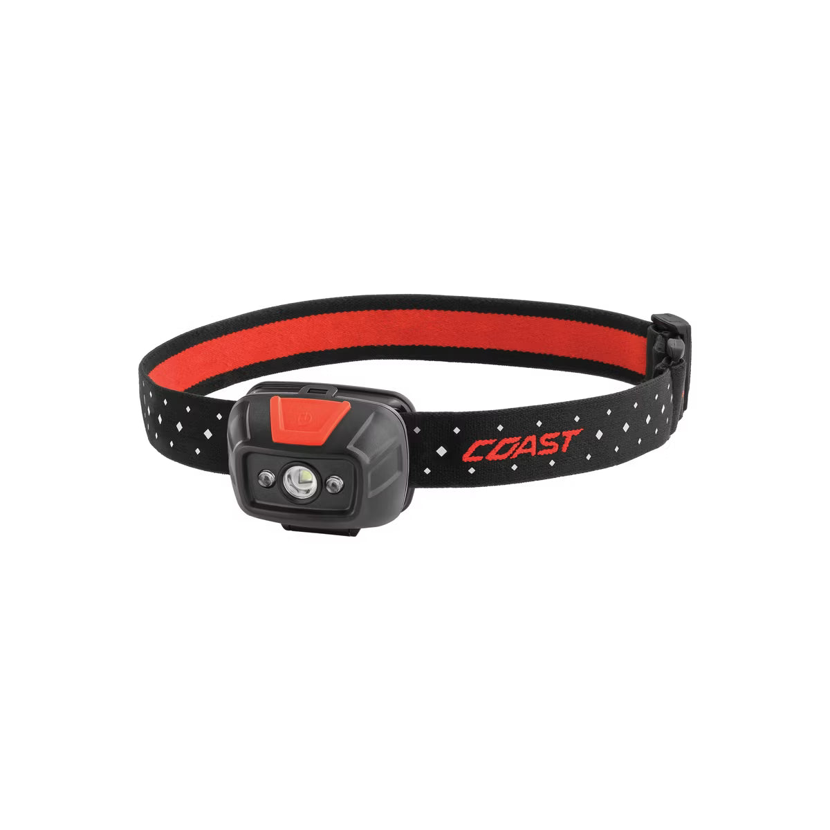 Coast 330 lm Black/Red LED Head Lamp AAA Battery