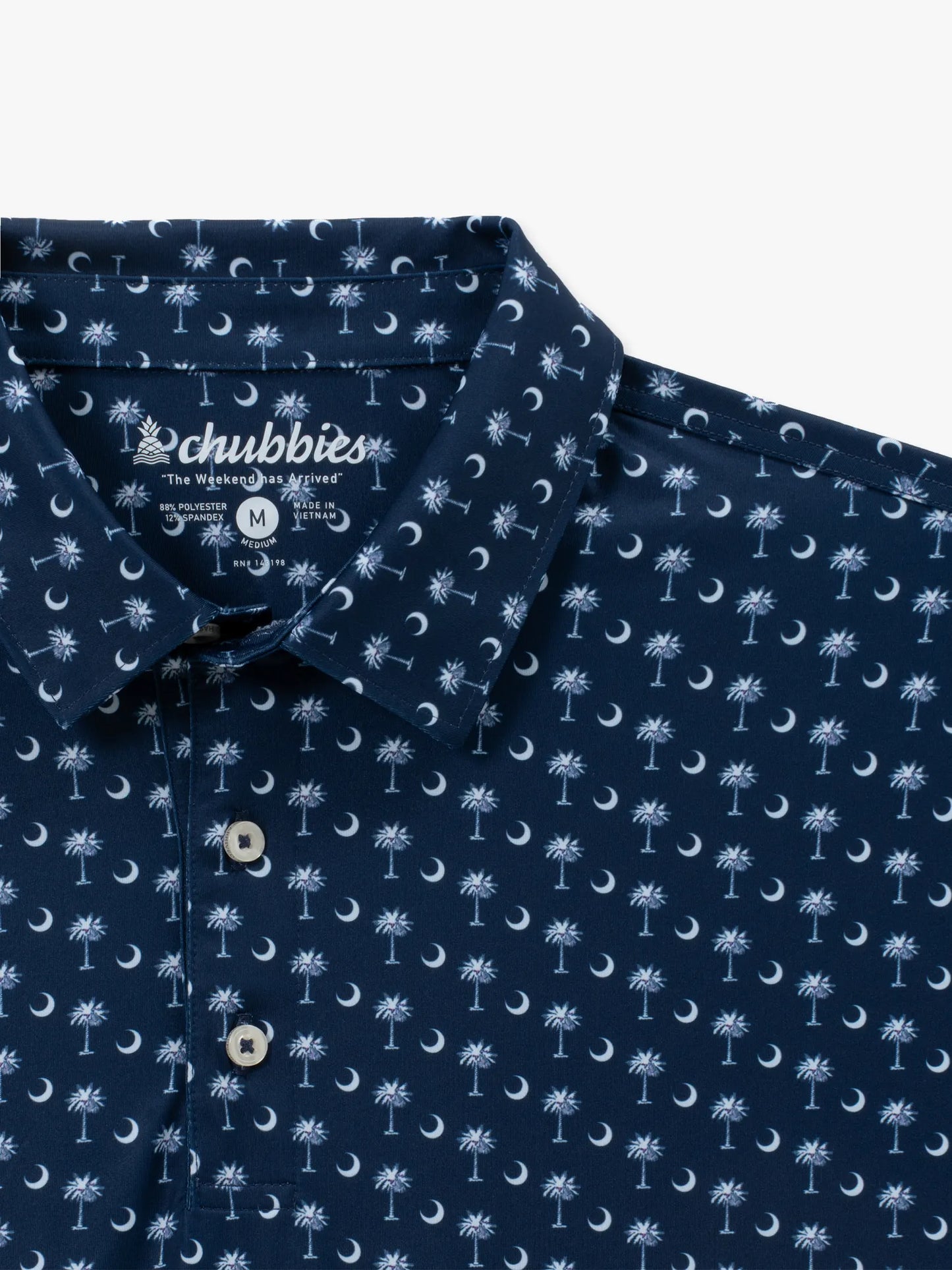 Chubbies The Goodnight Palmetto Moon Performance Polo