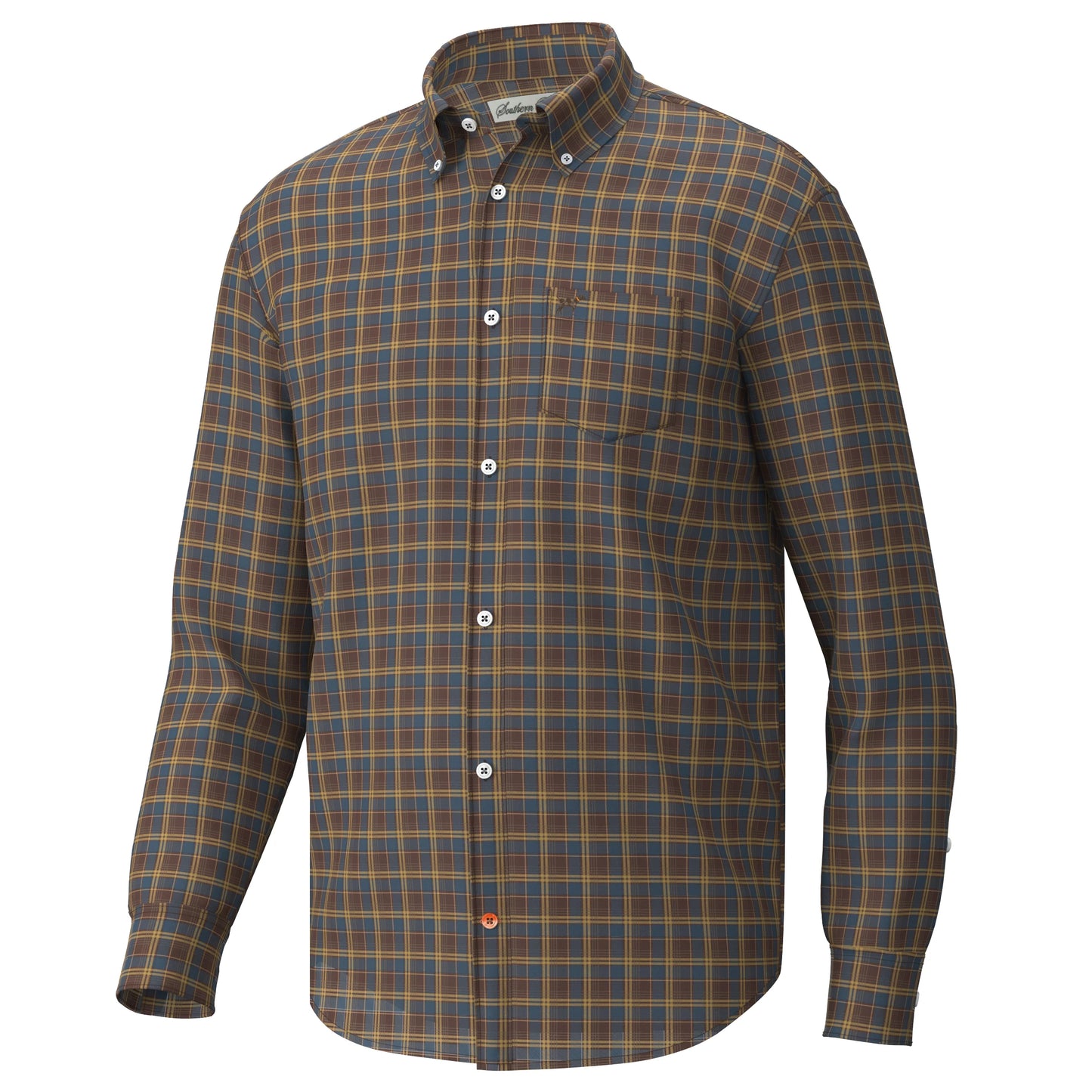 Southern Point Co. Hadley Luxe Button Down, Hucksley Plaid