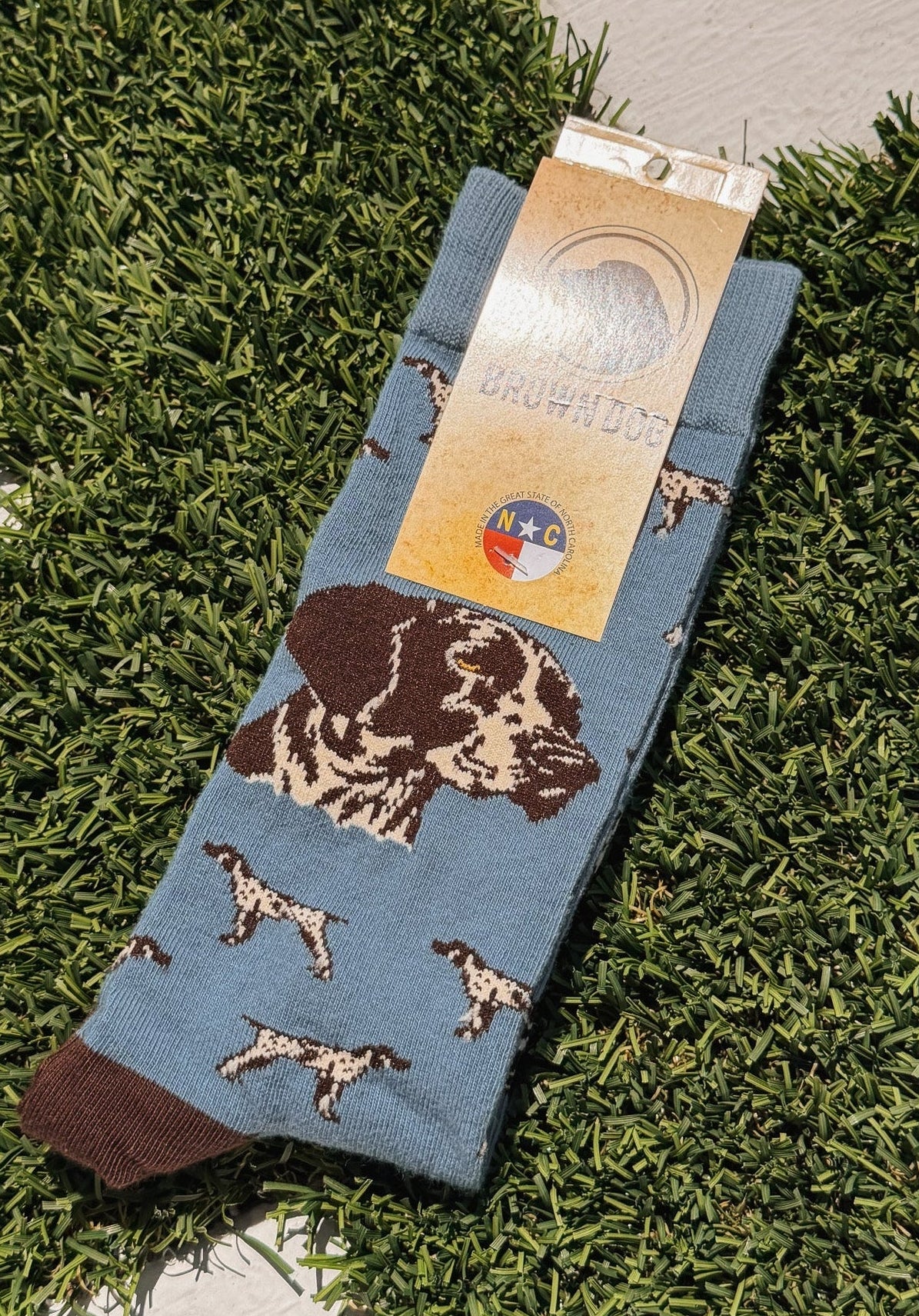 Brown Dog Hosiery GSP Bluestone