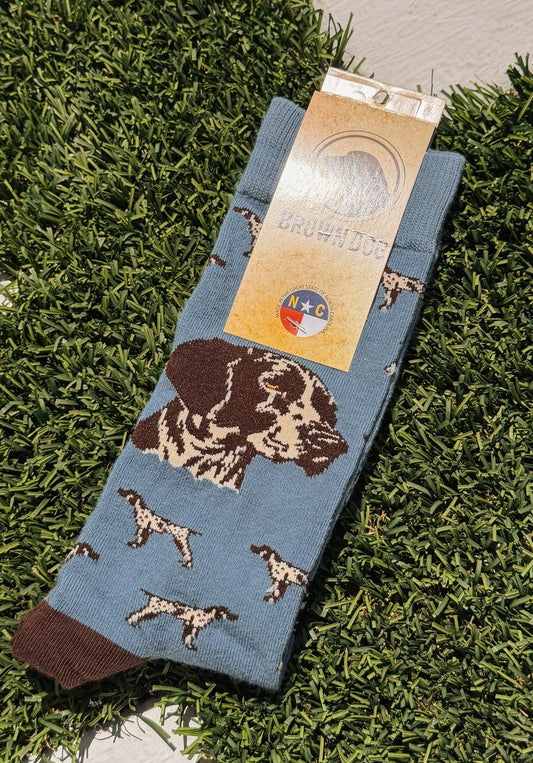 Brown Dog Hosiery GSP Bluestone