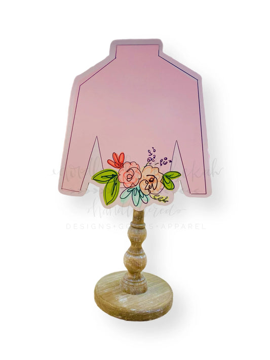 Doodles By Rebekah Pink Floral Silks 12' Topper
