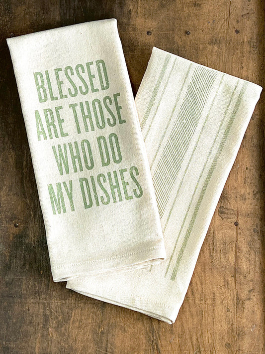 Southern Fried Design Barn Blessed Are Those Who Do My Dishes Kitchen Towel