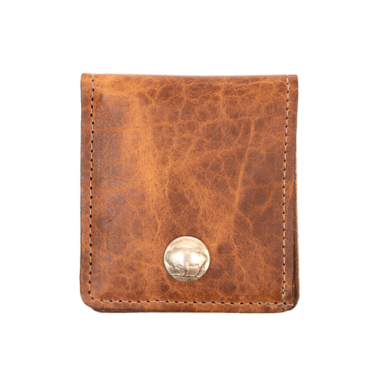 Over and Under Bifold Wallet- Bison