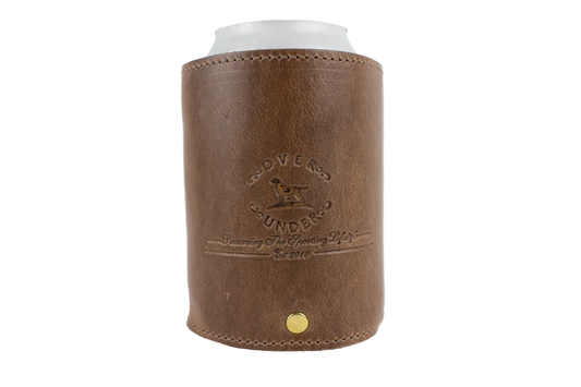 Over Under Leather Can Cooler- Horween