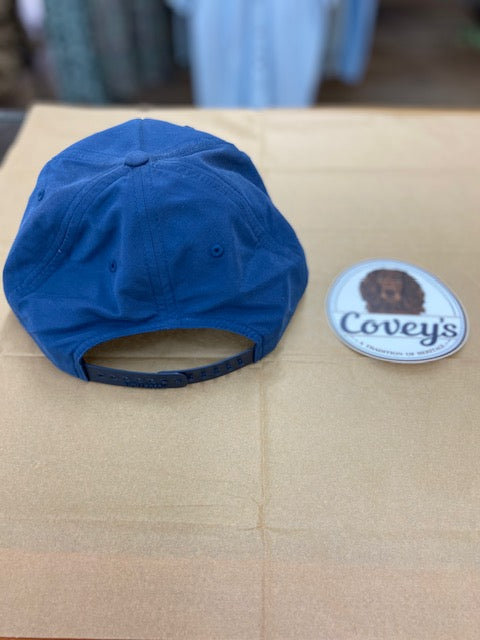 Covey's Logo Hat, Umpqua Navy with White Rope