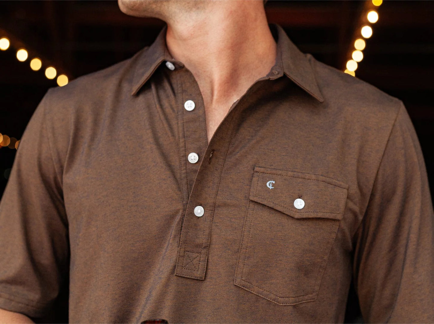 Criquet Performance Players Shirt Woodsmoke