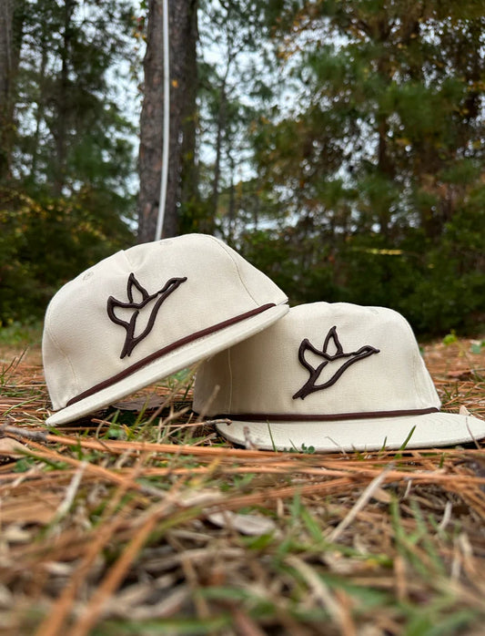 Combat Waterfowl Goat Rope™ Cream Embroidered Rope Hat