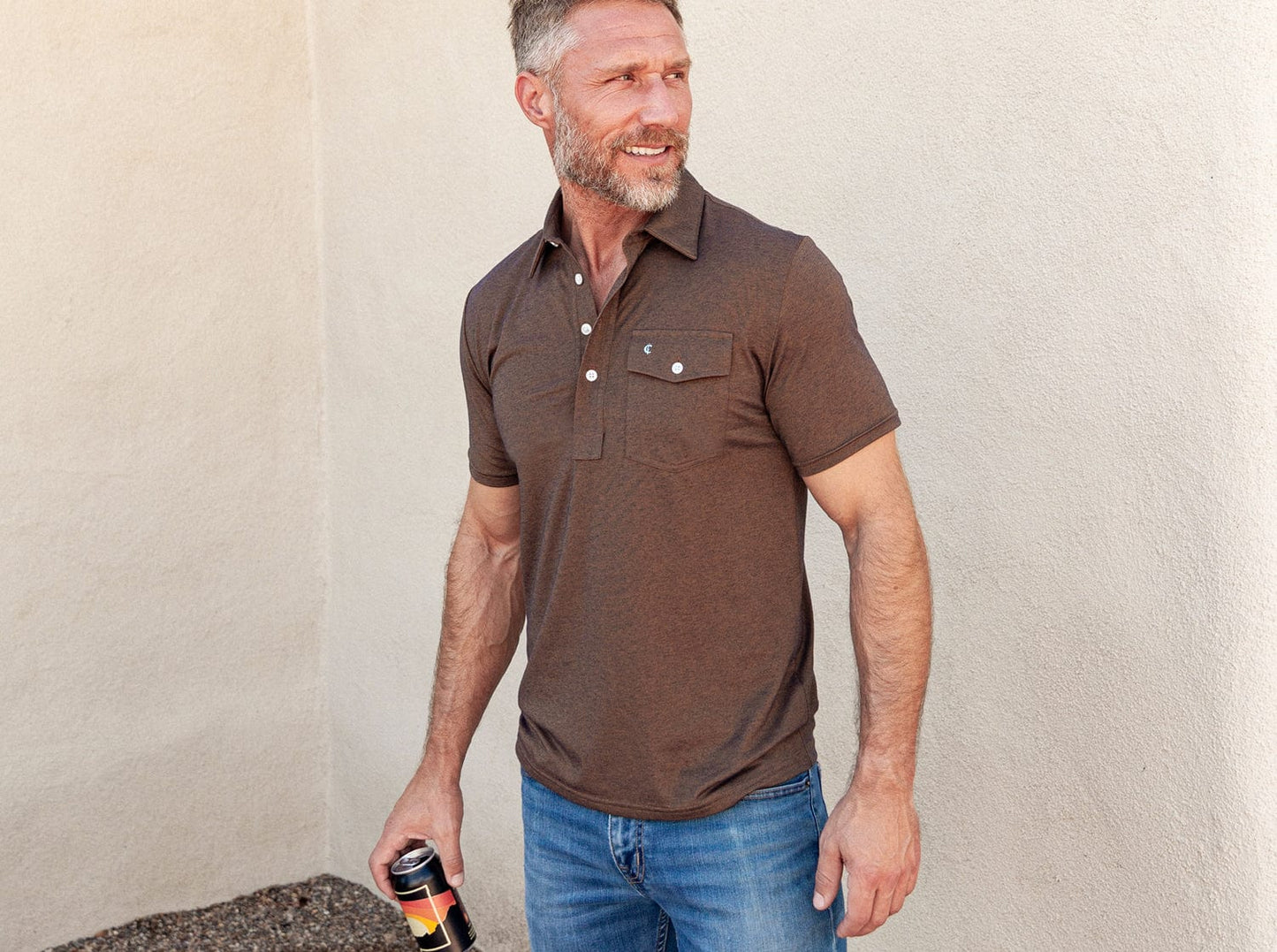 Criquet Performance Players Shirt Woodsmoke