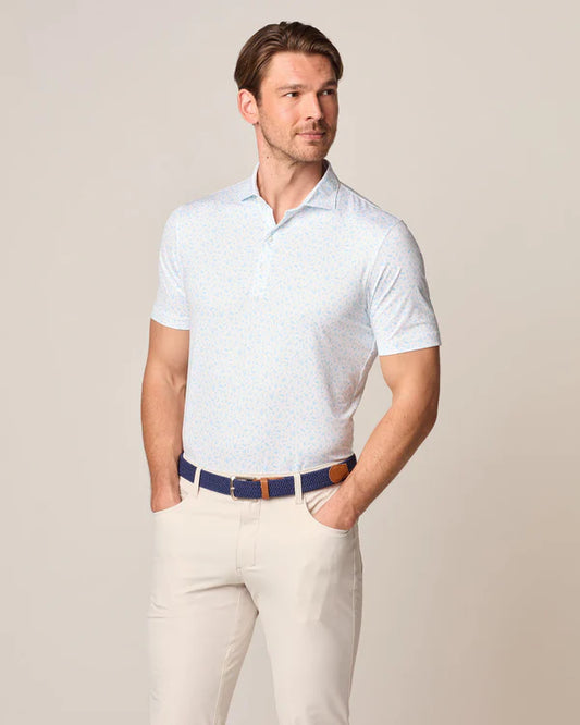 johnnie-O Stag Night Printed Featherweight Performance Polo