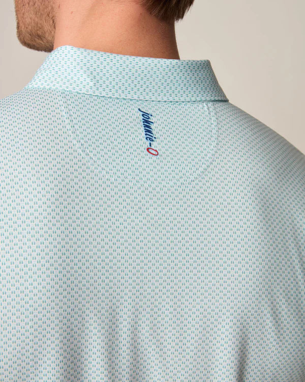 johnnie-O Elliott Printed Linxter Cotton Performance Polo