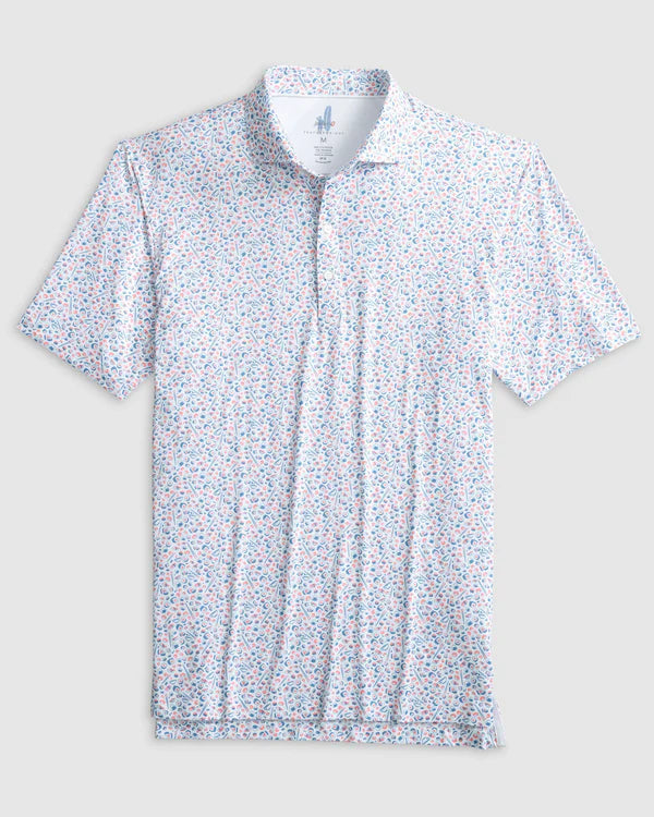 johnnie-O Omakase Printed Featherweight Performance Polo, Tornado