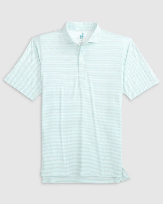 johnnie-O Double Eagle Striped Featherweight Performance Polo