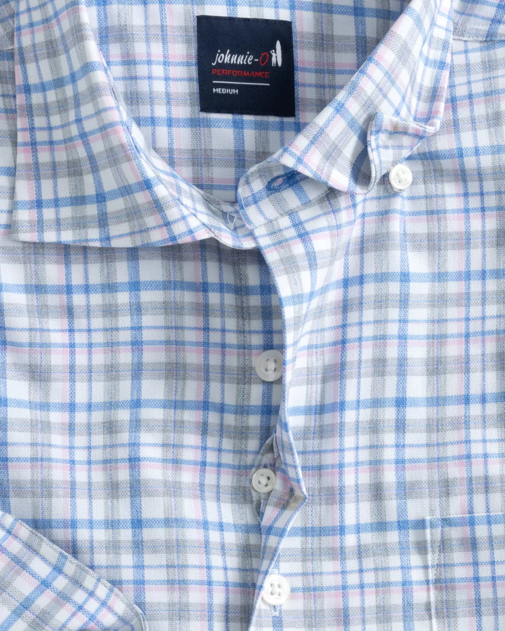 johnnie-O Alzer Performance Button Up Shirt, Tahitian