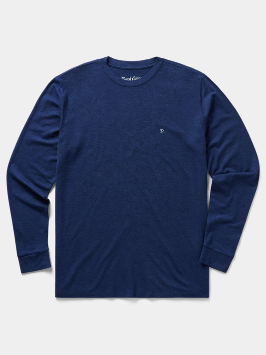 Duck Camp Original Bamboo Crew Heathered Faded Navy