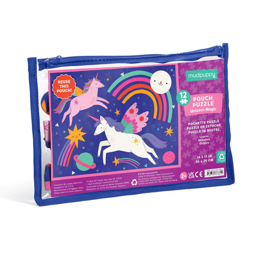 Mudpuppy Unicorn Magic 12 Piece Pouch Puzzle