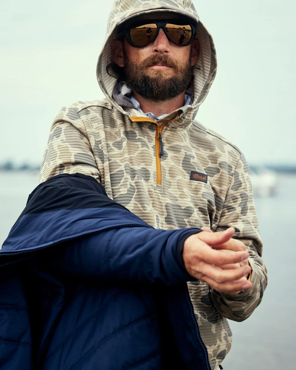 Marsh Wear Sullivan Hoodie, Khaki Mallard Camo