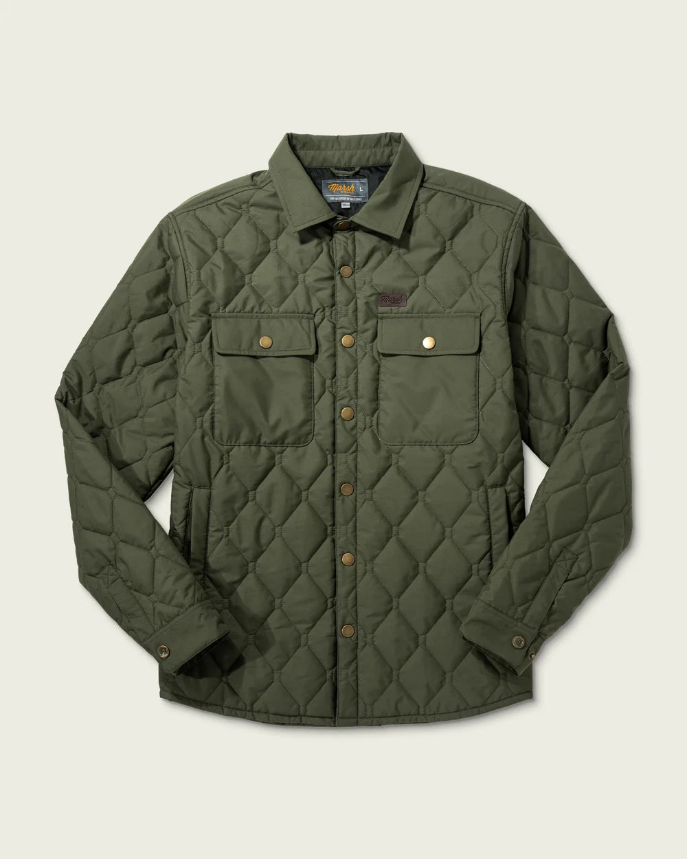 Marsh Wear Saluda Puff Shacket, Grape Leaf