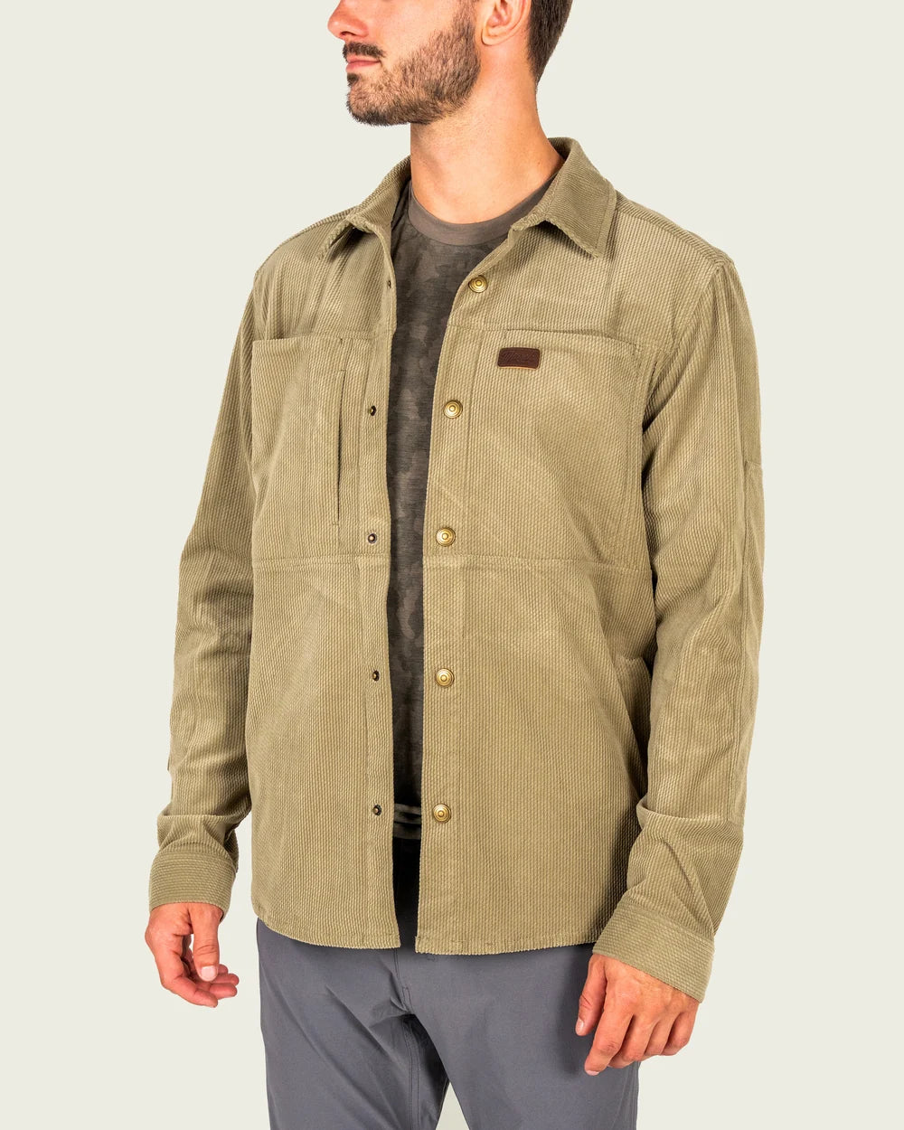 Marsh Wear Delano Cord Shacket, Sage Brush