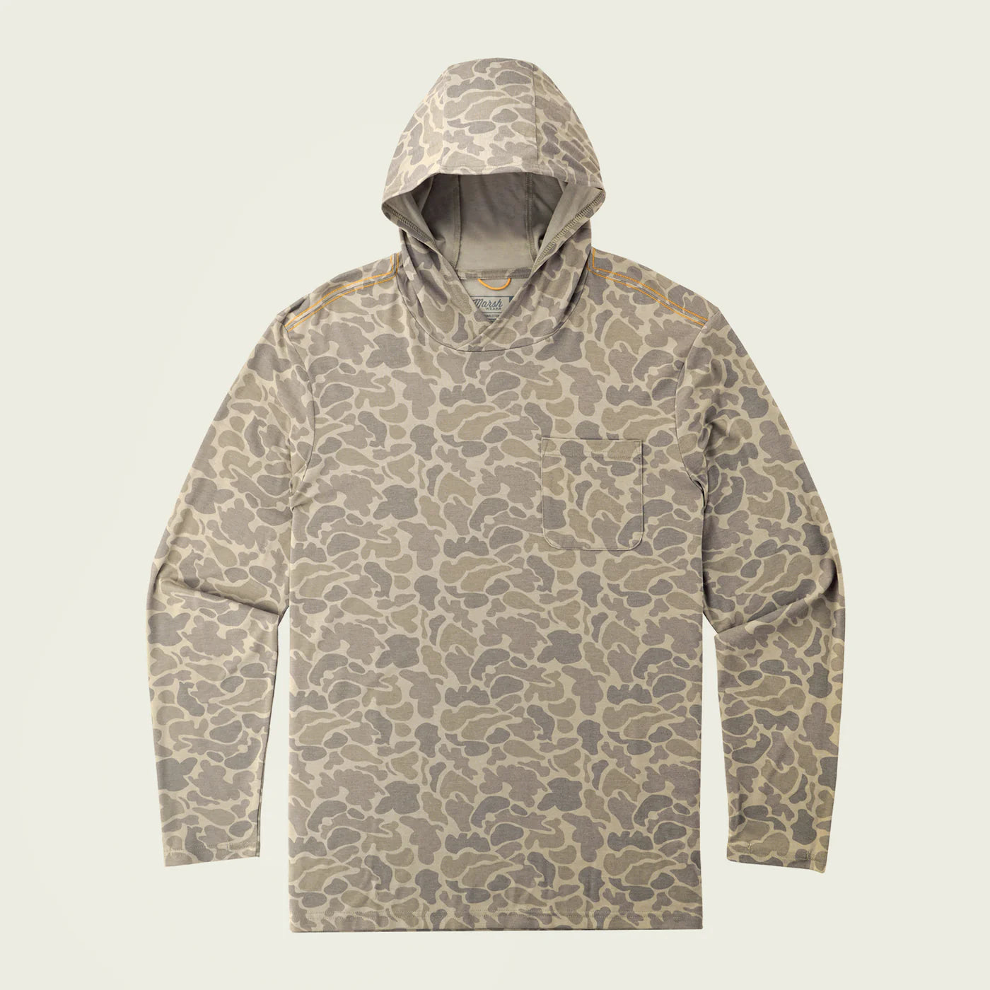 Marsh Wear Boys Buxton Tech Hoodie, Khaki Mallard Camo