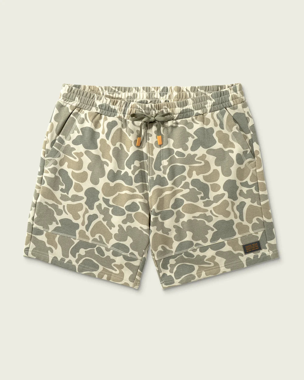 Marsh Wear Fireside Sweatshorts, Khaki Mallard Camo