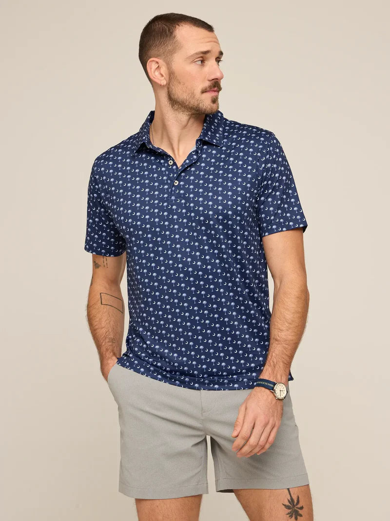 Chubbies The Goodnight Palmetto Moon Performance Polo