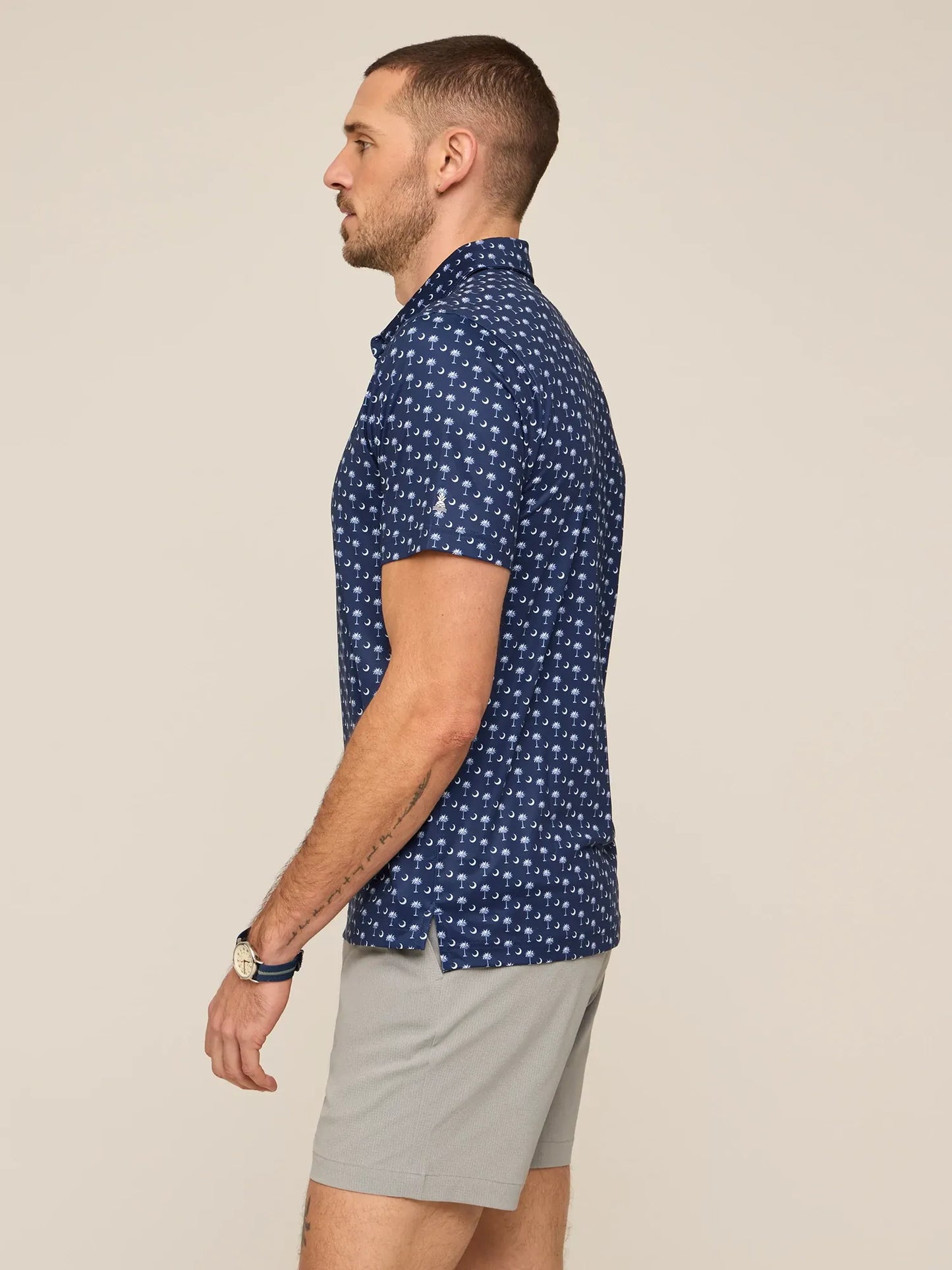 Chubbies The Goodnight Palmetto Moon Performance Polo
