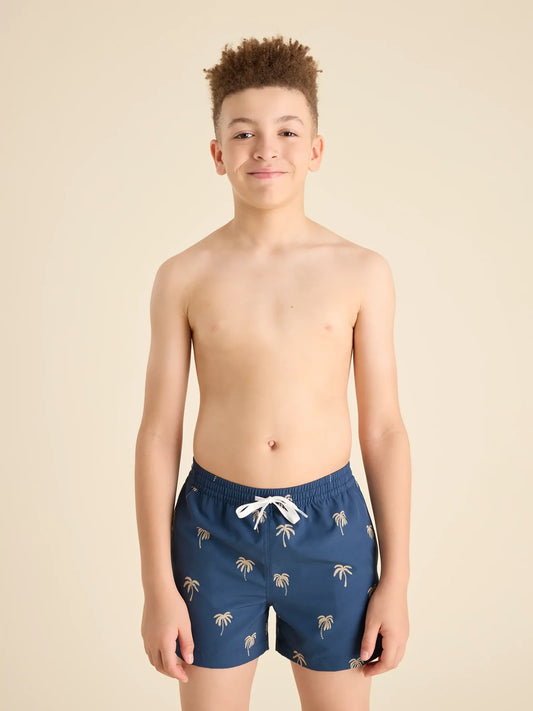 Chubbies The Midnight Palms Boys Classic Swim Trunk | Shorter