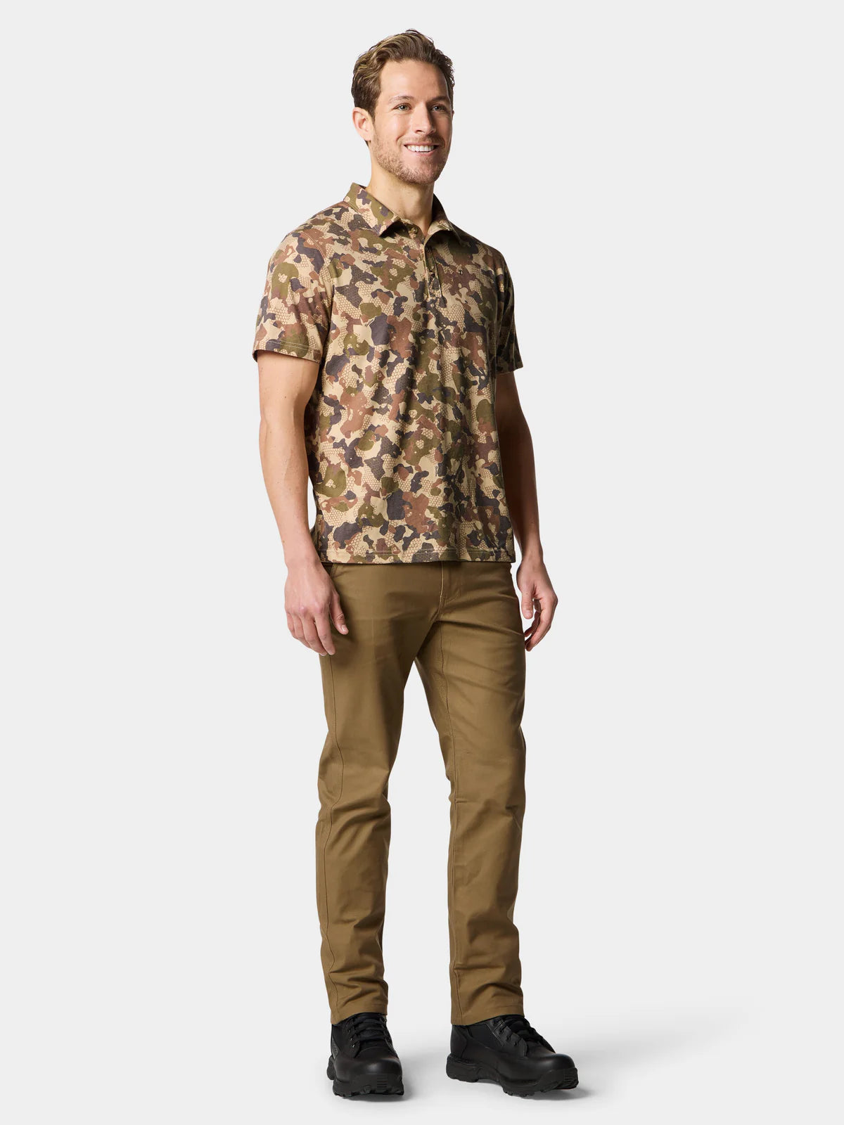 Duck Camp Men's Essential drirelease® Polo, Wetland