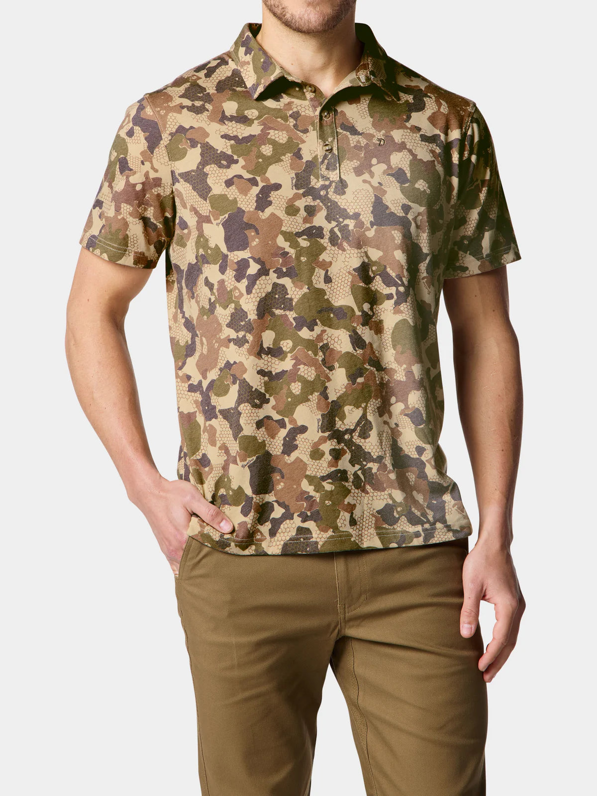 Duck Camp Men's Essential drirelease® Polo, Wetland