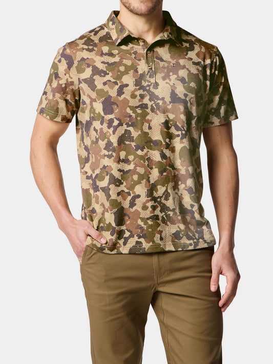 Duck Camp Men's Essential drirelease® Polo, Wetland