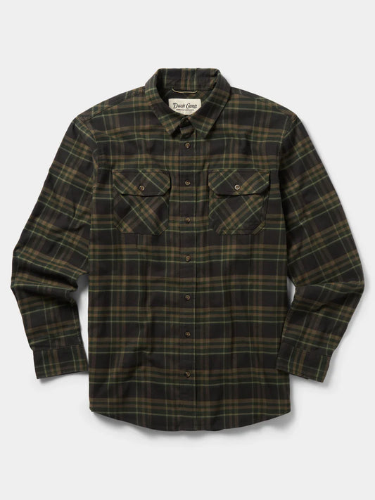 Duck Camp M's Camp Shirt Moss Plaid