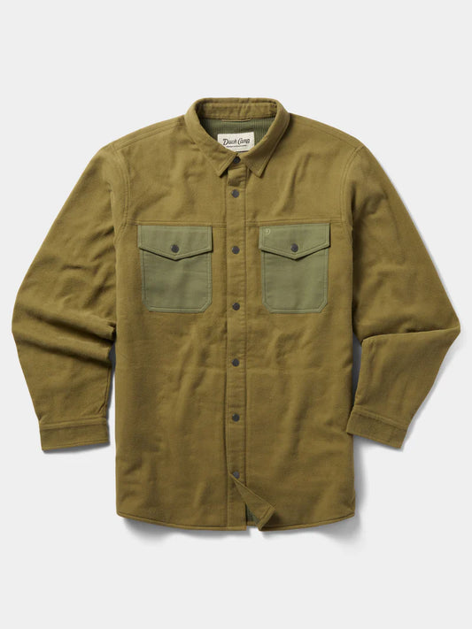 Duck Camp M's Campfire Shacket Cordgrass