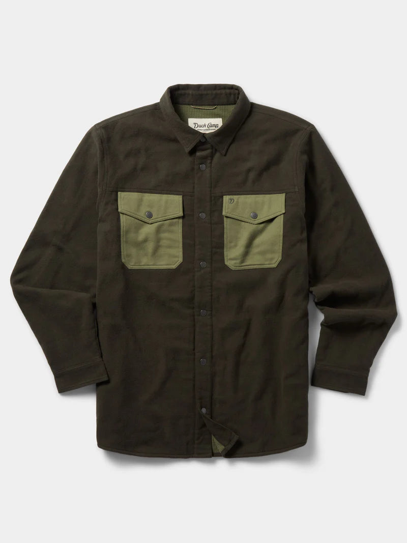 Duck Camp M's Campfire Shacket Raven