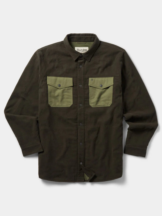 Duck Camp M's Campfire Shacket Raven