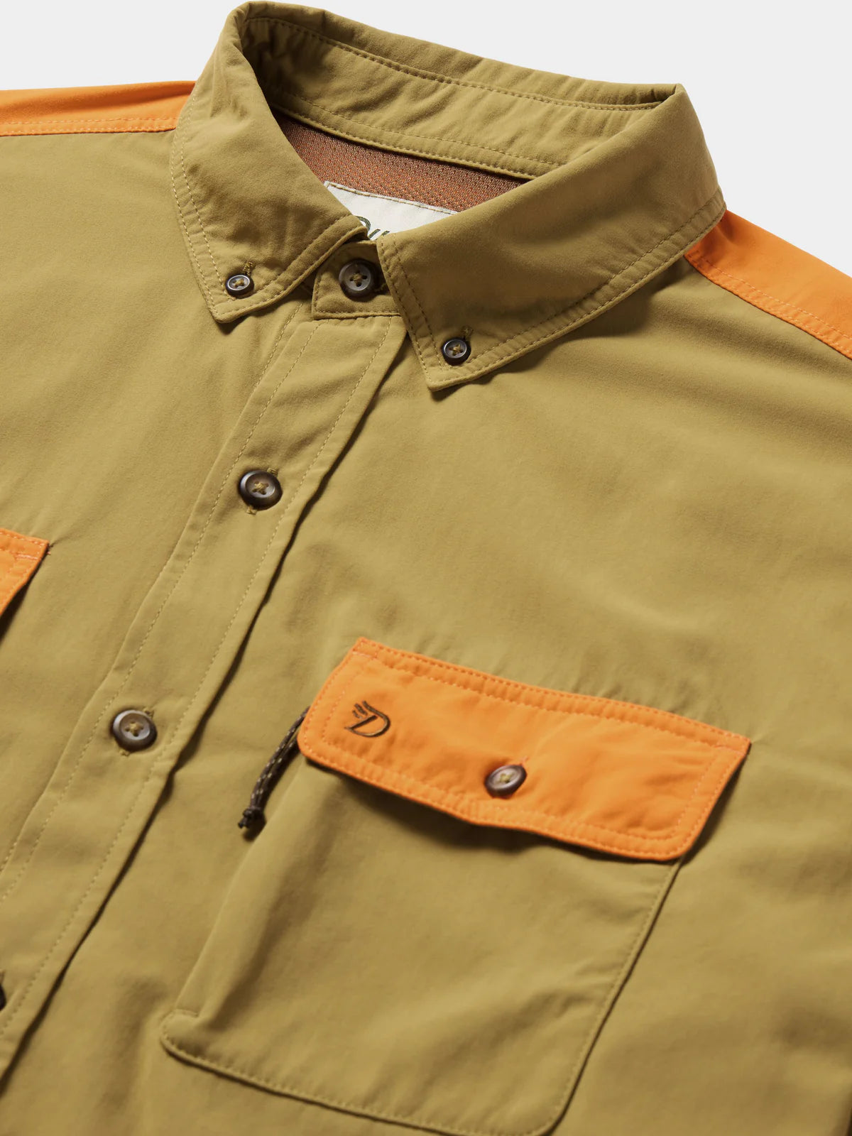 Duck Camp M's Lightweight Hunting Shirt Long Sleeve, Wheat/Blaze
