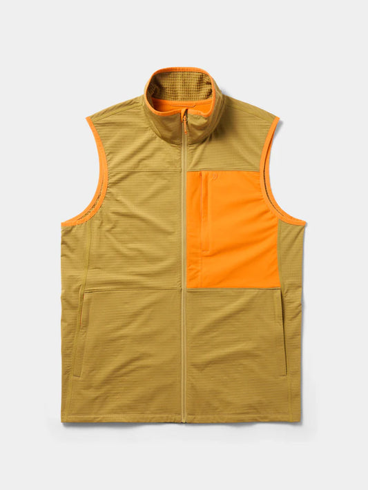 Duck Camp M's Lightweight Grid Tech Vest, Wheat/Blaze