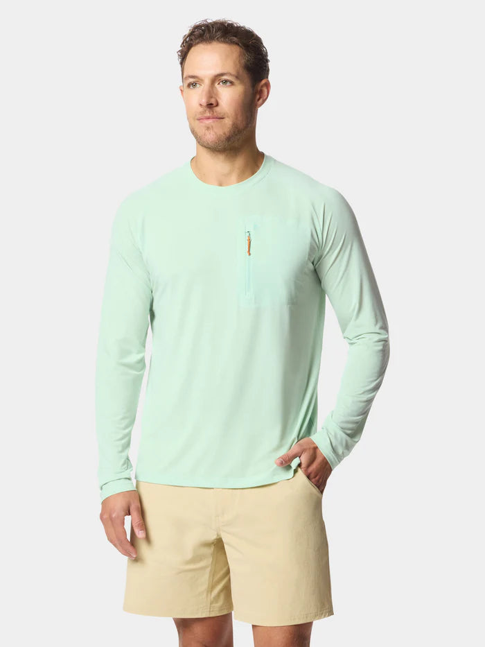 Duck Camp M's Lightweight Performance drirelease® Crew, Sea Foam